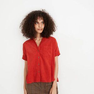 Madewell Corduroy Button Up Short Sleeve